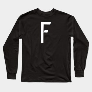 F – Greek Mythology - White Letter F Long Sleeve T-Shirt